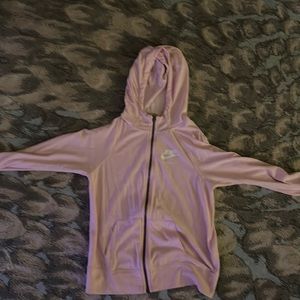 Light pink nike zip up